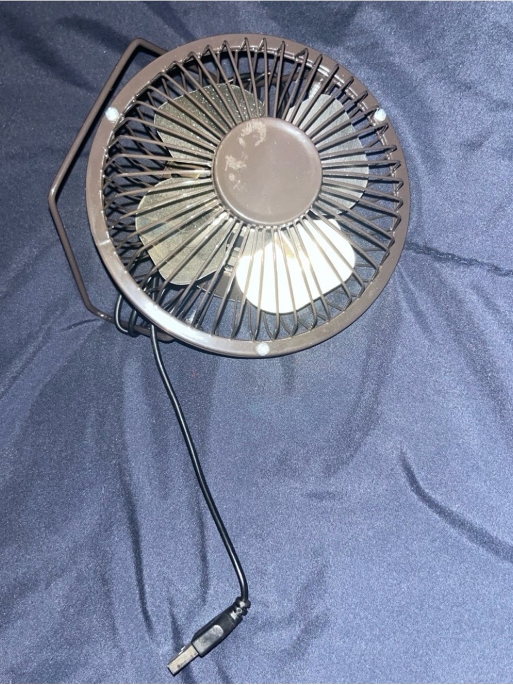 Portable USB Desk Fan in Black